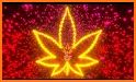 Neon Mandala Weed Keyboard Background related image