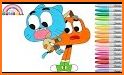 Coloring Gumball : The Amazing World of Gumball related image