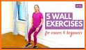 Wall Pilates workout at home related image