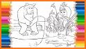 Coloring Pages of Masha - Little Girl and The Bear related image