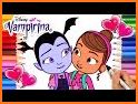 How to color vampirina related image