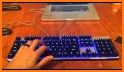 Black Blue Light Keyboard related image