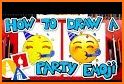 How to draw emoji related image