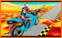 Superhero Mega Ramp Moto Rider: 3D GT Auto Stunts related image