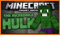 HuIk Mod in MCPE + Incredible Superheroes Skins PE related image