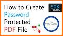 Password protect a PDF related image