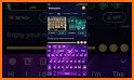 Purple Black Simple Keyboard Theme related image