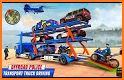 Grand Police Prado Car Transport Truck Games related image