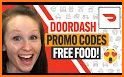 Free  DOORDASH food promo code related image