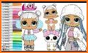 Cute Lol Dolls Coloring Book related image