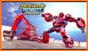 Heavy Excavator Robot Game: Helicopter Robot war related image