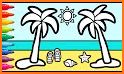 Summer Beach Coloring Games related image