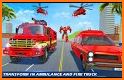 Ambulance Robot Car Game – Fire Truck Robot Games related image