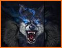 Galaxy ice wolf live wallpaper related image