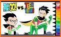 teen coloring the titans cartoon go game related image