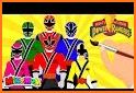 Power rangers coloring 2 related image