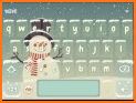 3D Cute Christmas Snow Man Keyboard related image