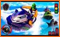 Jet Ski Boat Racing stunts: Top Speed boat Games related image