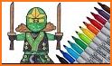 LEGO Ninjago coloring book related image