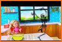 Barbie Doll Kitchen Set Toys Videos related image