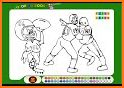 Football coloring book game related image