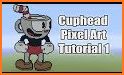 Cuphead Pixel Art related image