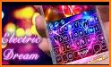 Neon shining Butterfly Keyboard Theme related image