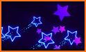 Neon Glow Stars Keyboard Background related image