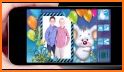 birthday photo frame with name and photo related image