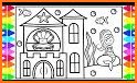 Cute Mermaid Coloring Book & Drawing - Kids Game related image