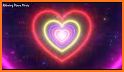 Colorful Love Hearts Keyboard Background related image