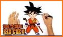 Super Saiyan Pixel Art: Dragonball Color By Number related image