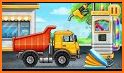 Construction Vehicles - Build House & Car Wash related image