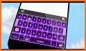 Purple Galaxy Keyboard Theme related image