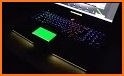 Thunder Neon Colorful Lights Keyboard Theme related image