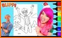 Blippi Coloring Book related image