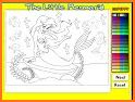 Mermaid coloring games related image