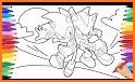 Coloring book son ic shadow dash related image