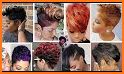 Black Women Line Hairstyles related image