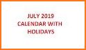 USA Holiday Calendar 2019 - USA Calendar Free related image