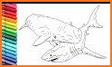 Sea Animals Coloring Book - Dolphin Coloring related image