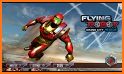 Flying Robot Crime City Rescue - Iron Robot Games related image