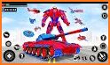 Fly Army Bus Robot Helicopter Car: Robot Car Games related image