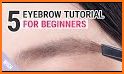 How to draw eyebrows shaping step by step tutorial related image