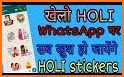 Holi Stickers For Whatsapp - WAStickers related image