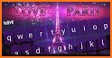 Pink Paris Eiffel Tower love Keyboard related image