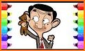 Coloring Book Mr Funny : Bean Coloring Game related image