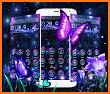 Colorful Purple Butterfly Launcher Themes related image