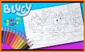 Bluey Drawing/coloring Book related image