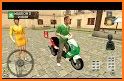 Pizza Delivery Boy Driving Simulator : Bike Games related image